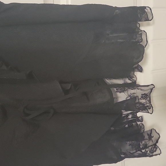 Sheer, black sleeveless top, Eyelash Couture brand - Picture 4 of 4